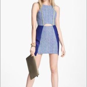 ASTR Mixed Media Tweed Dress